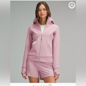 Lululemon NWT Scuba Full-Zip hoodie rose blush size 6